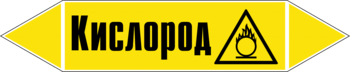 Маркировка трубопровода "кислород" (пленка, 358х74 мм) - Маркировка трубопроводов - Маркировки трубопроводов "ГАЗ" - магазин "Охрана труда и Техника безопасности"